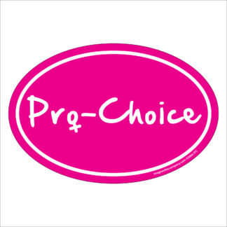 pro-choice oval magnet