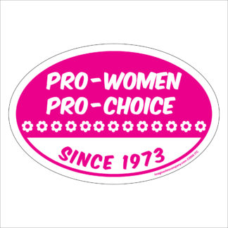 pro-choice oval car magnet