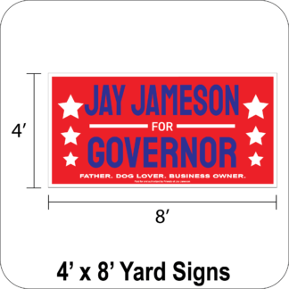 4' x 8' Large Yard Sign