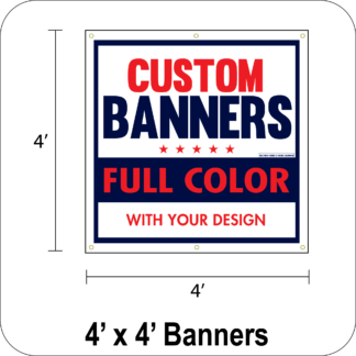 Custom 4' x 4' Banner