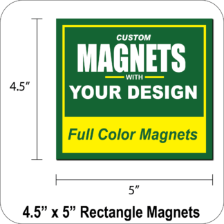 Custom Rectangle Car Magnets- 5" x 4.5"